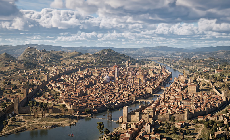 Florencia renacentista - Vista de la Catena
