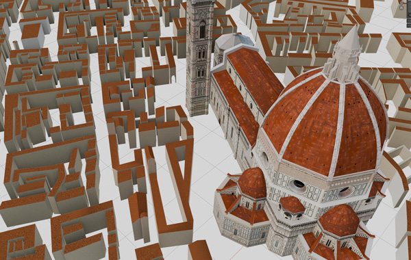 Modelado 3D de Florencia renacentista